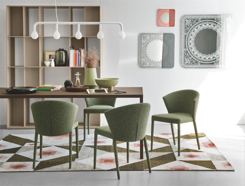 Calligaris Olive Green Chair
