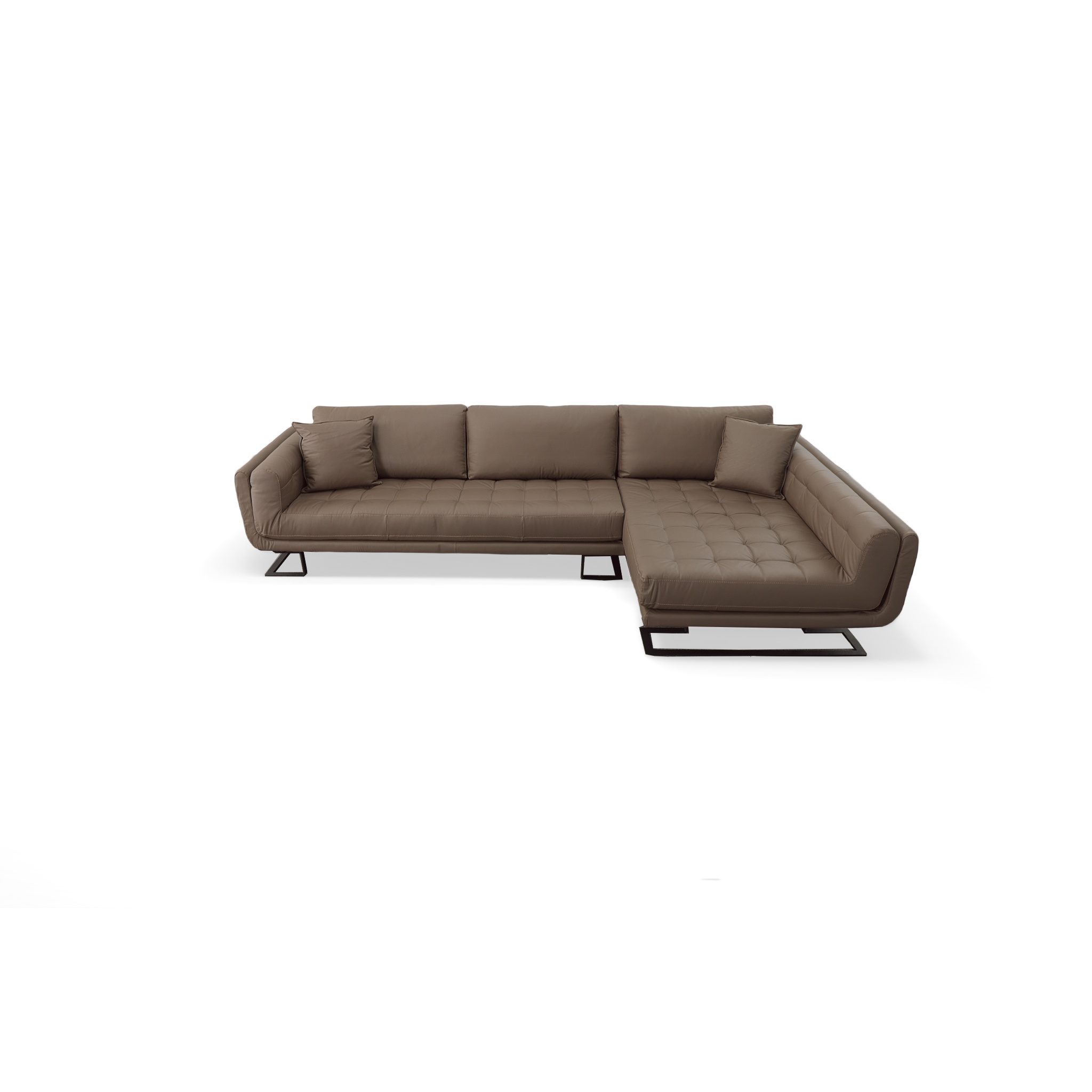Brava Leather Sofa with Chaise