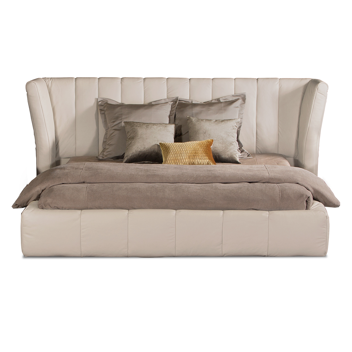 Manhattan King Leather Bed