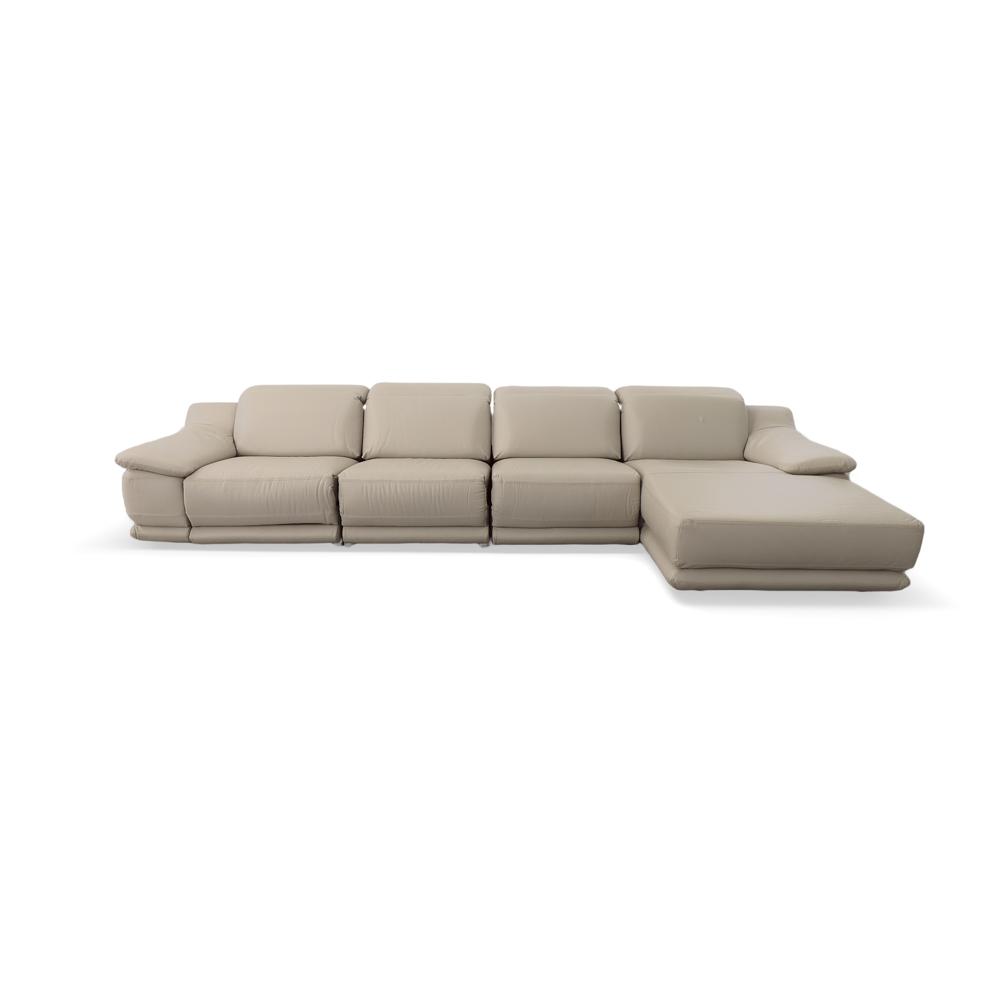 Modena Leather Motion Sectional 4 Pieces