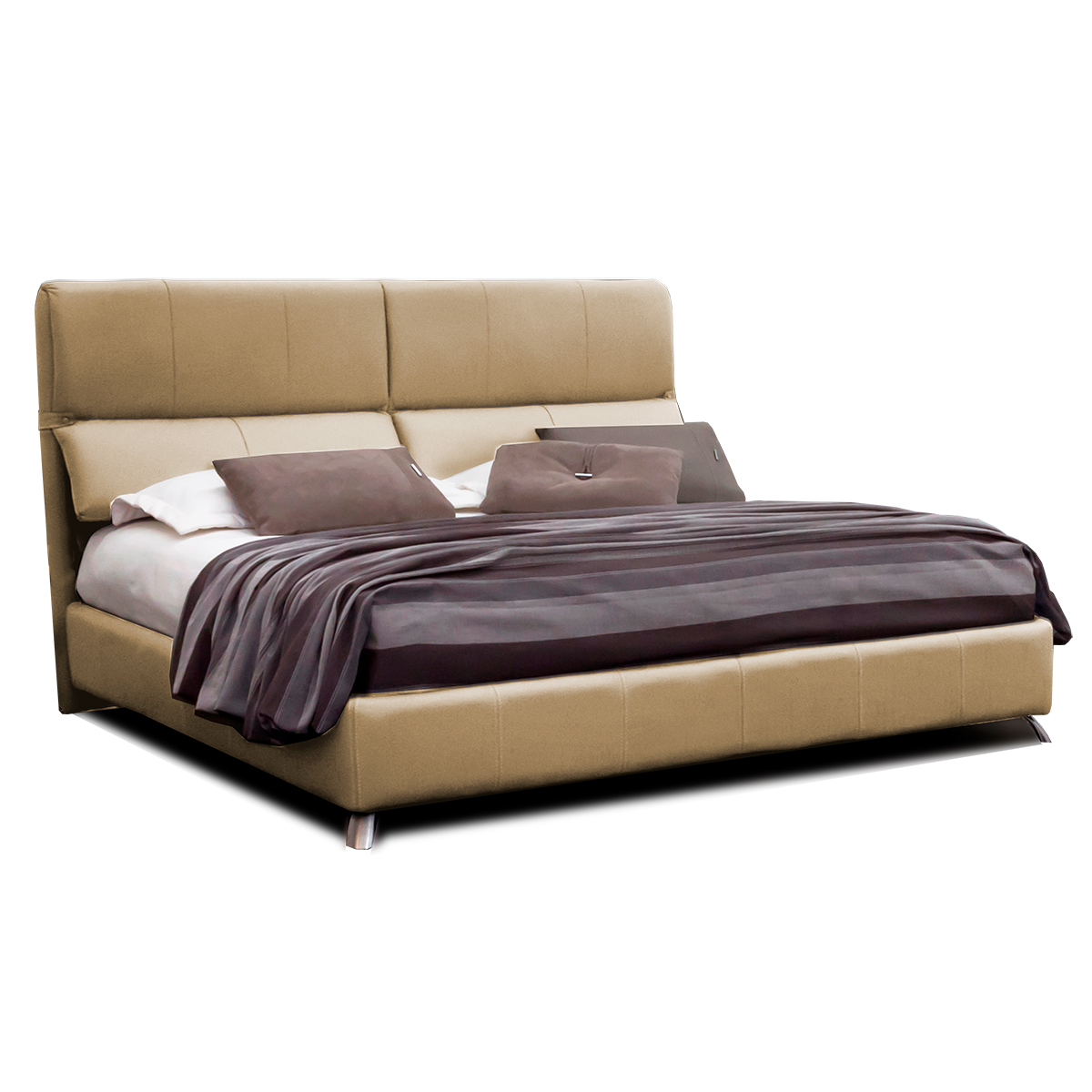 Moscow King Leather Bed