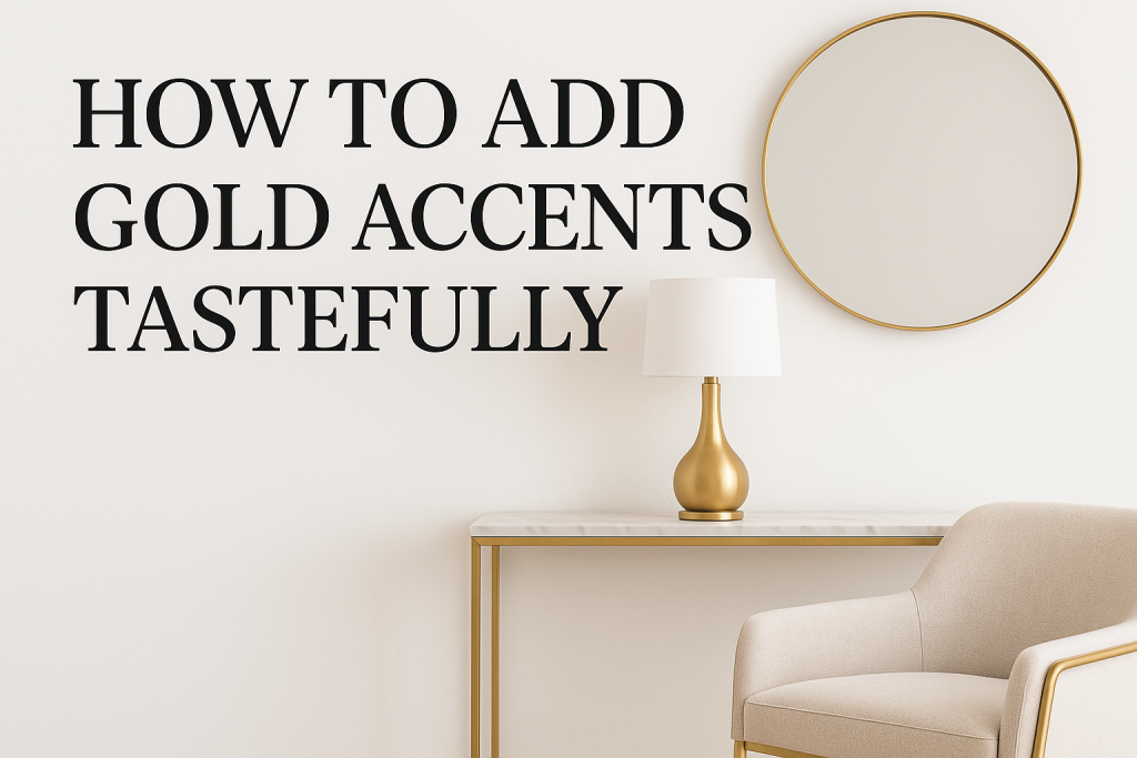 How to Add Gold Accents Tastefully: A Room-by-Room Interior Design Guid
