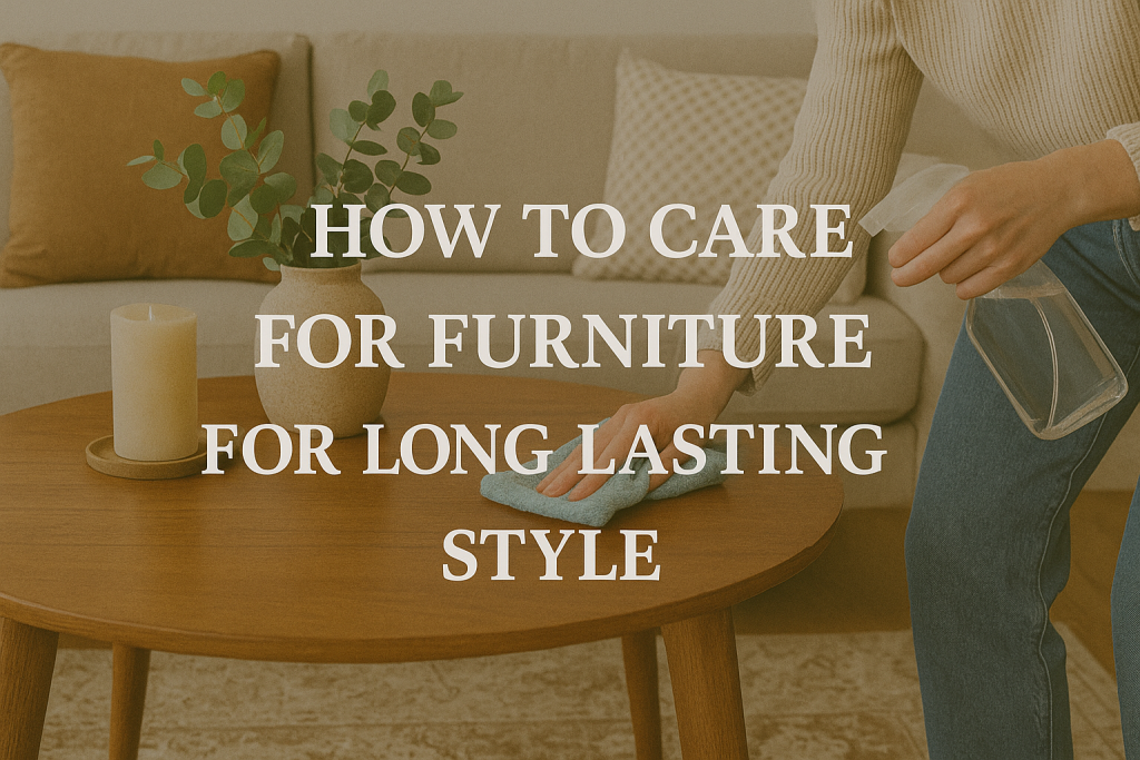 How to Care for Furniture for Long Lasting Style