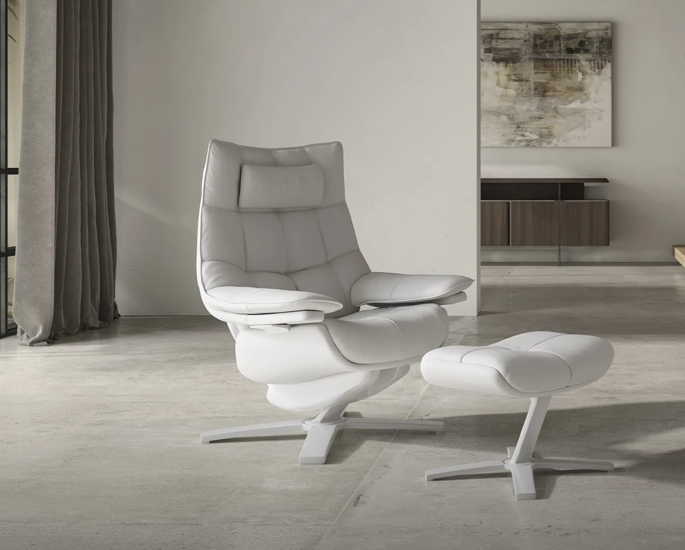 Natuzzi Italia Re-Vive Quilted Recliner 2