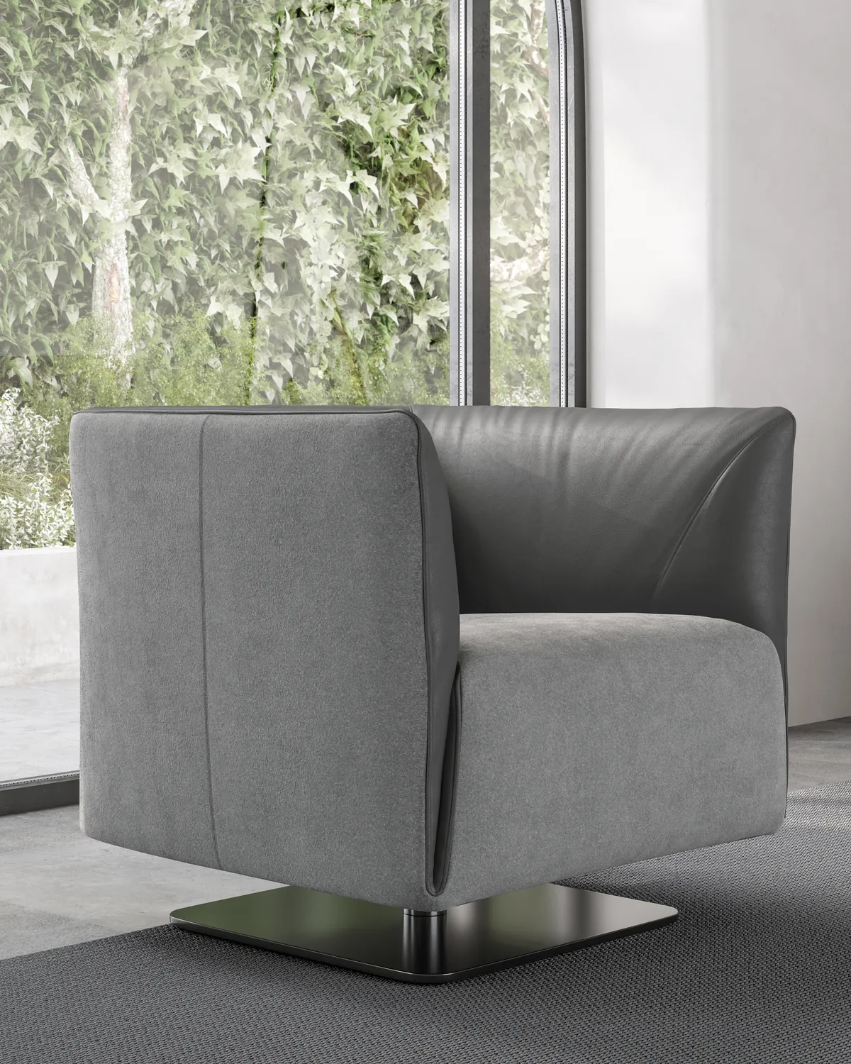 Natuzzi Italia Dodi swivel armchair